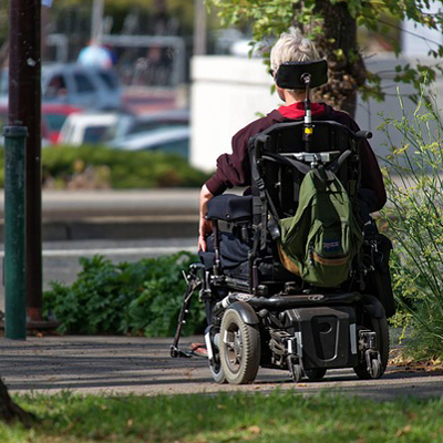 power chair user image